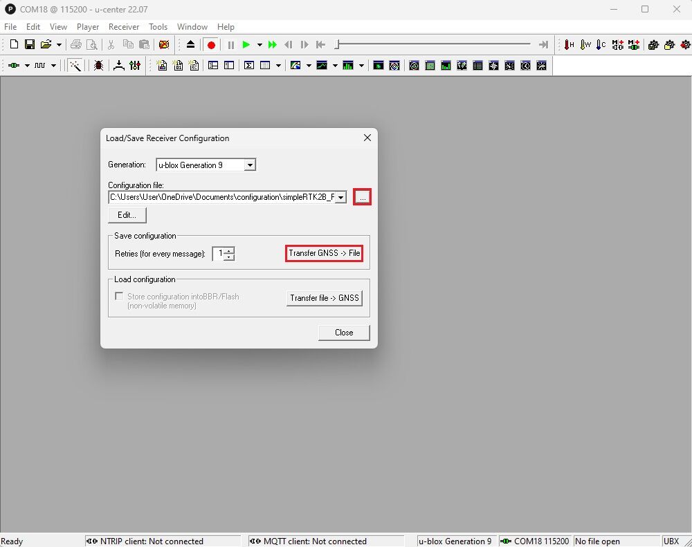 How to configure u-blox ZED-F9P - ArduSimple
