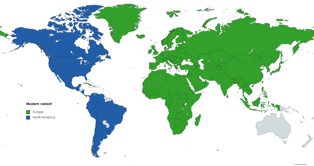 4G frequency map