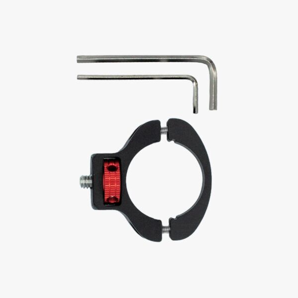 Compact clamp for surveyor pole top